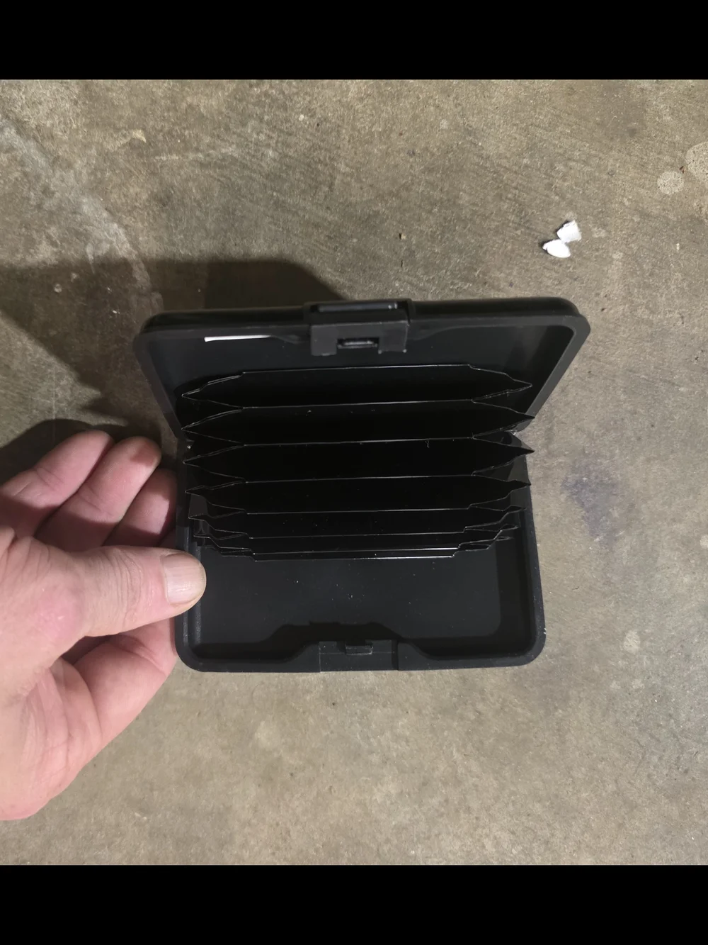 Compact Black Travel Wallet / Card Case